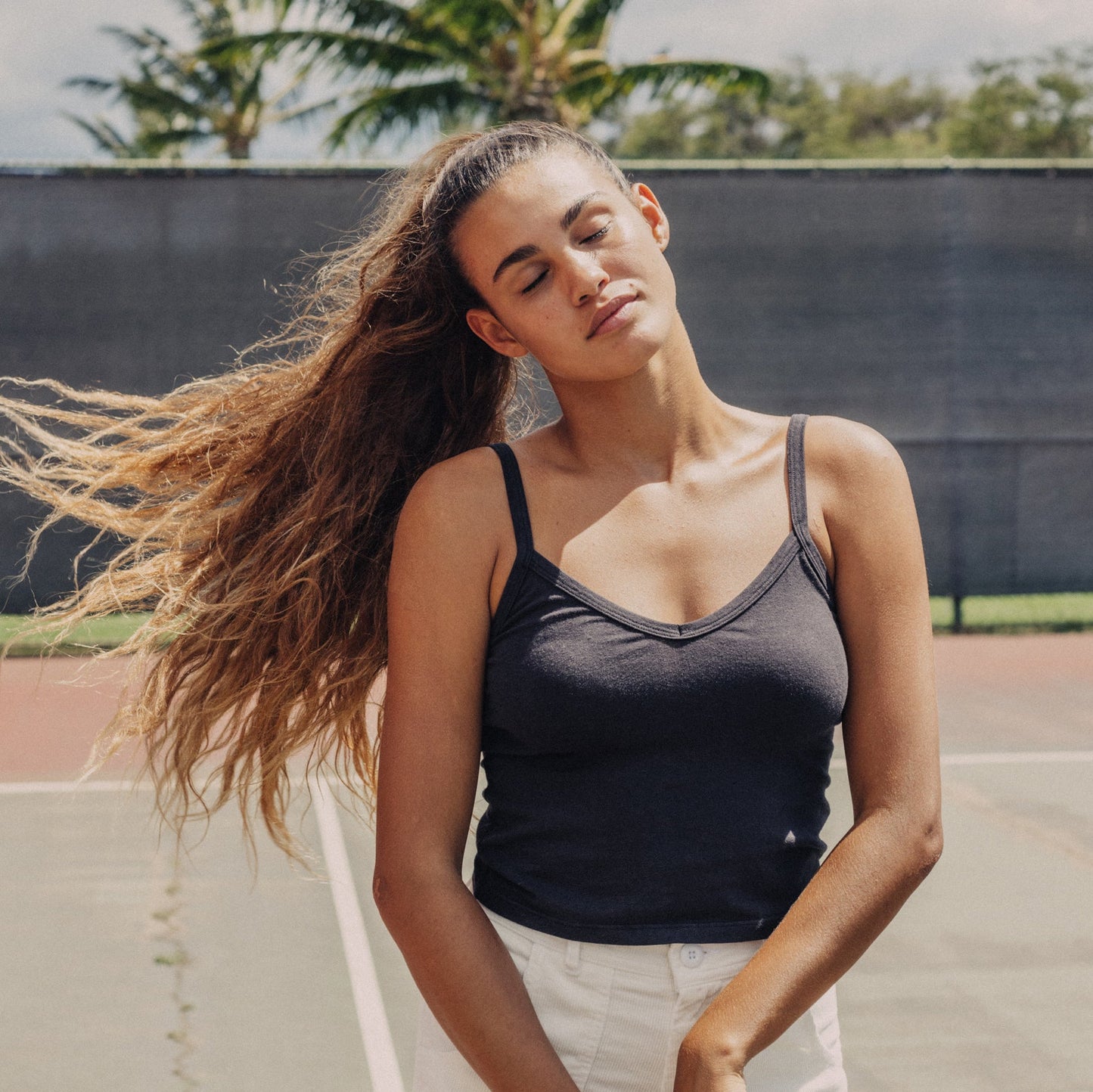 Hemp and organic cotton tank top by Jungmaven; A fitted and flattering silhouette that never goes out of style. Made from a super soft hemp blend with the perfect amount of stretch. Layer or wear on its own.