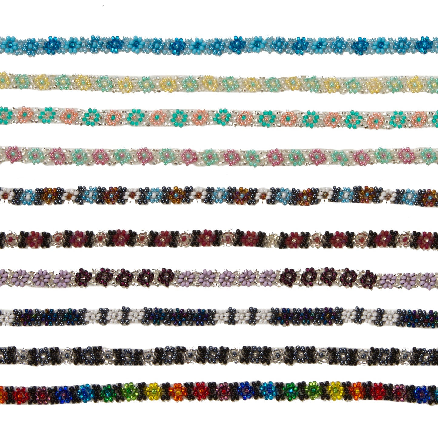 Kids Beaded Flower Bracelet