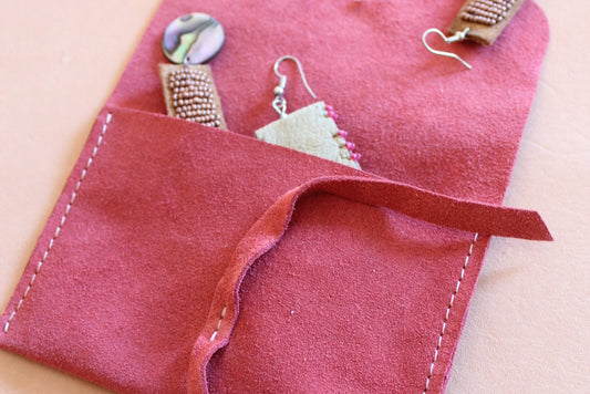 Suede Jewelry Pouch