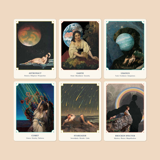 Every card in The Celestial Oracle represents an astronomical body, an atmospheric phenomenon, or a sky person—and the multitudes, layers, and connections each contains. Use these 44 cards and the accompanying guidebook to contemplate illuminations from above, unseen gravitational pulls, and the orbits of life.