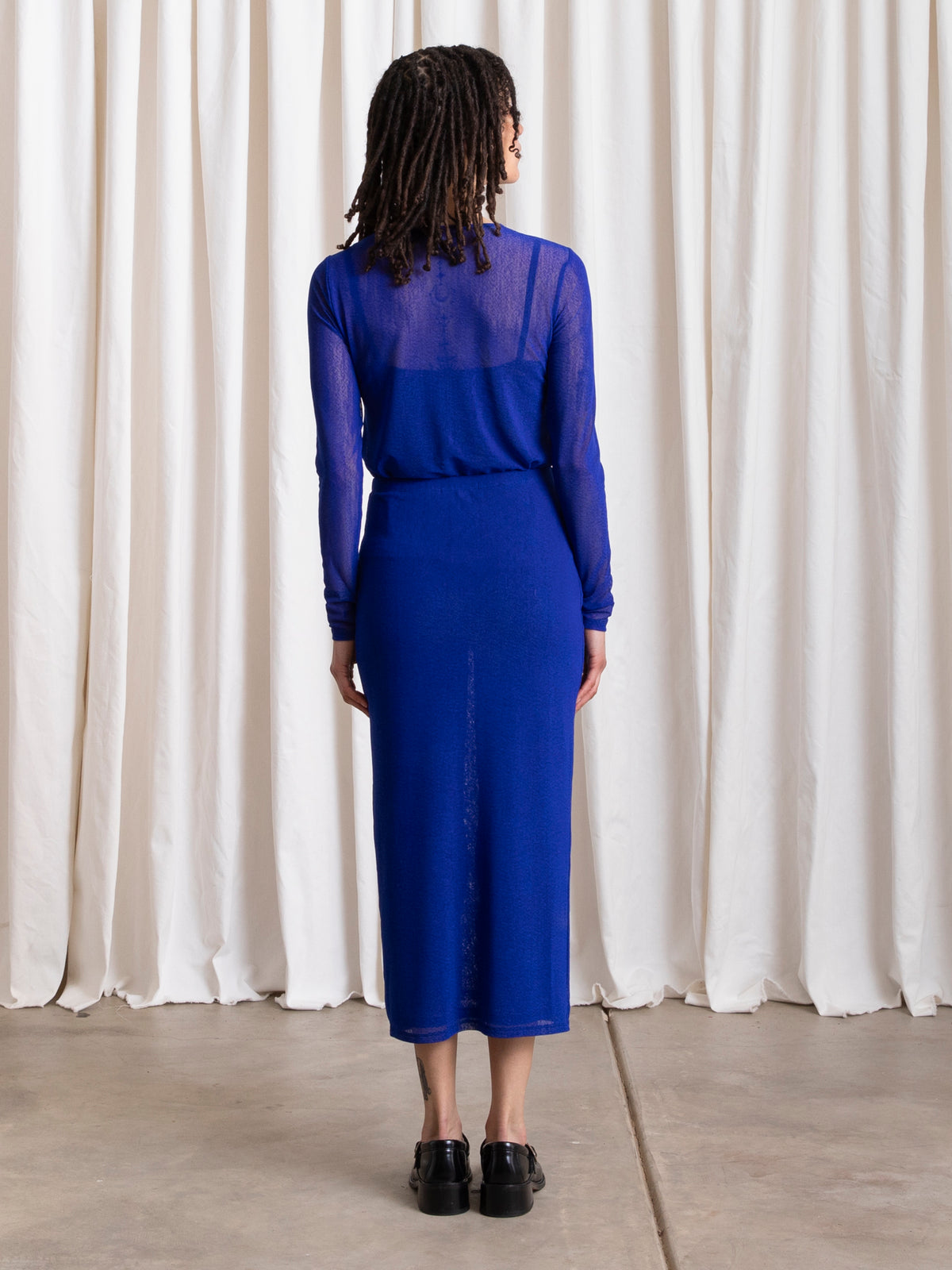 Mesh Pencil Skirt