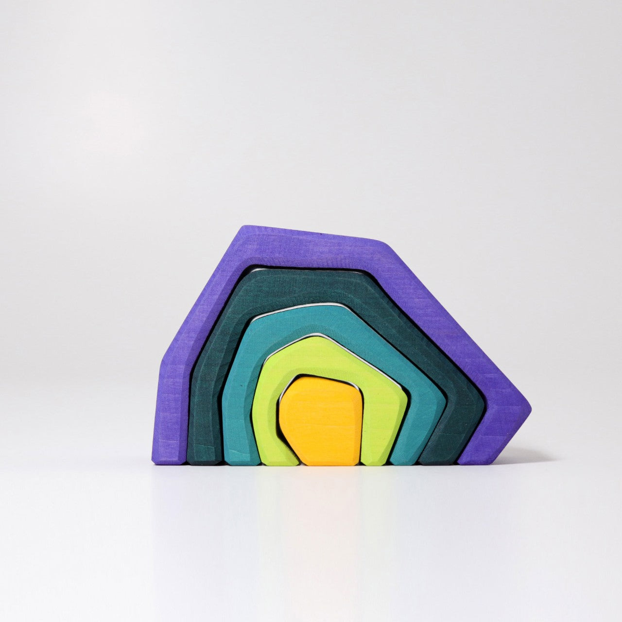 Wooden "Earth" stacking blocks by Grimms.