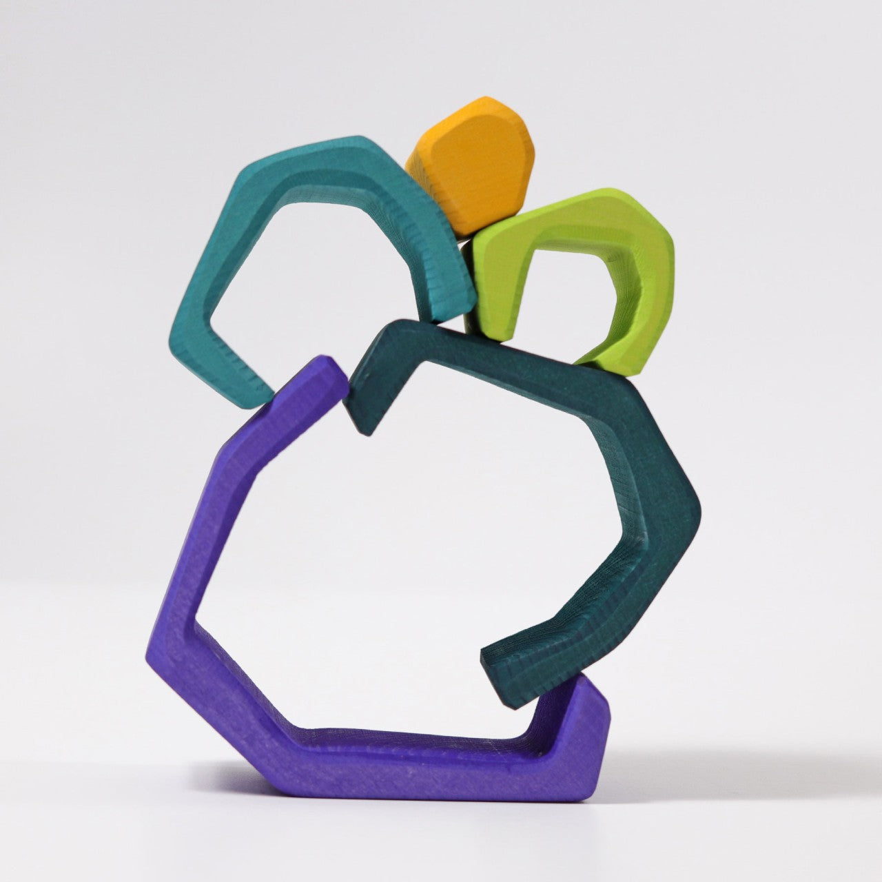 Wooden "Earth" stacking blocks by Grimms.