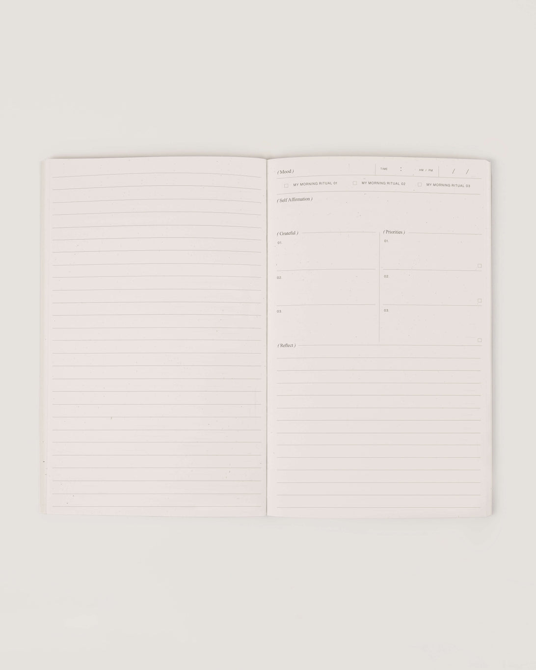 The Morning Routine Journal will walk you through crafting your ideal morning routine by defining specific morning rituals that allow you to slow down, prioritize yourself and step into a new day ahead.