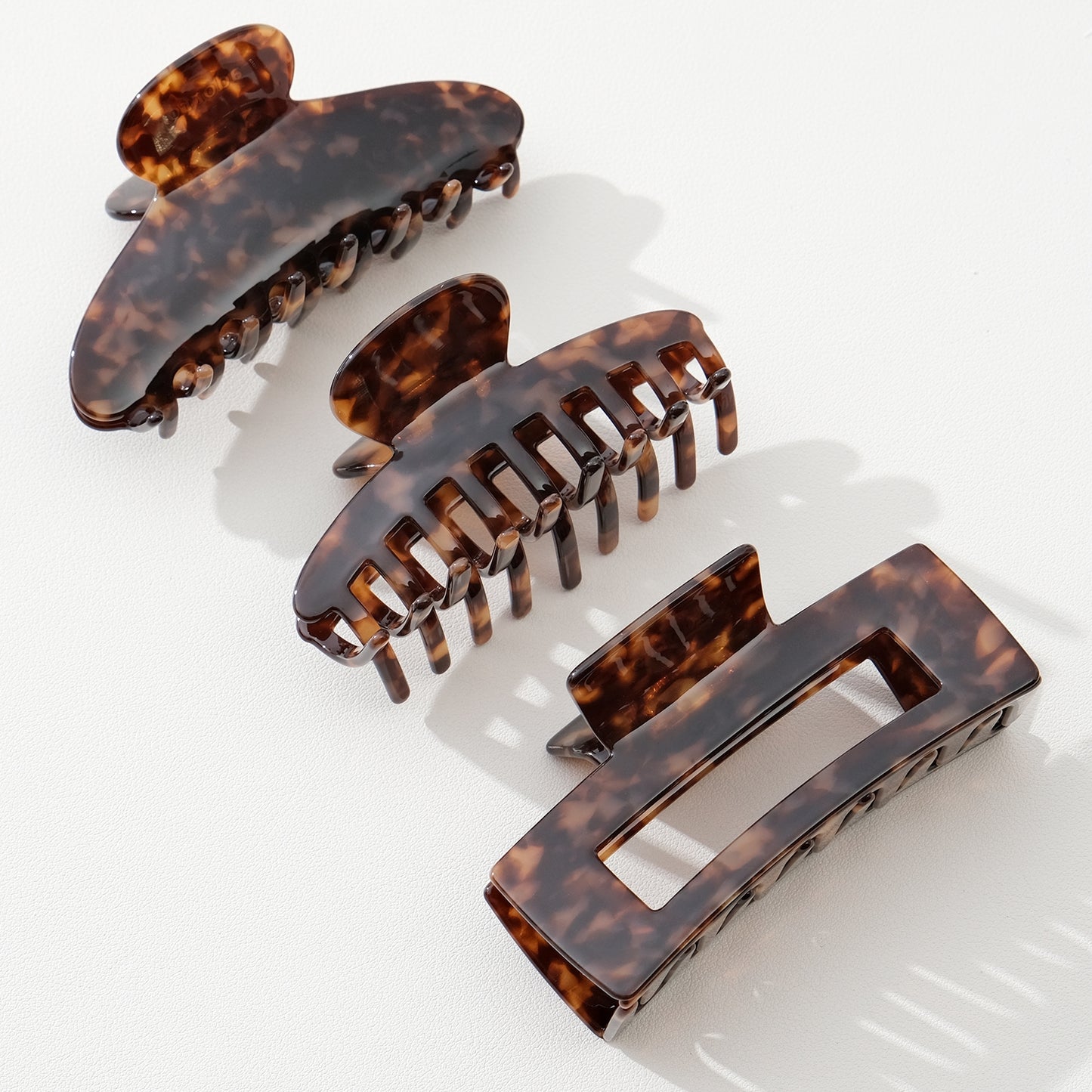 Large Dark Tortoise Claw Clip