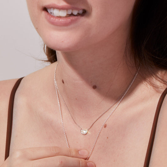 Mother of Pearl One Half Necklace