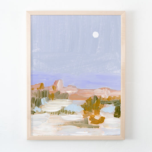 Joshua Tree Moon Canvas Print