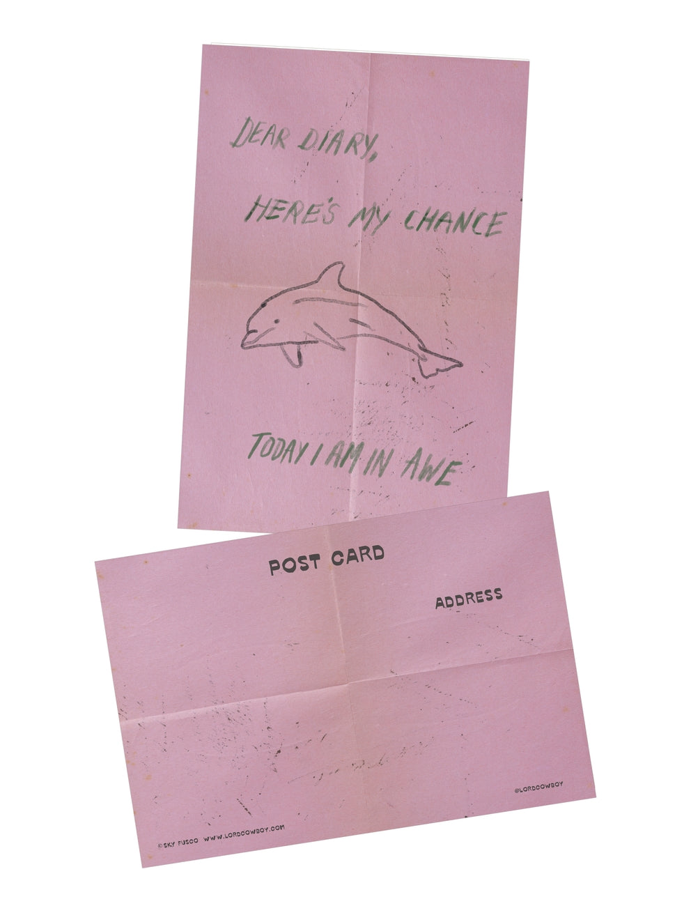 Here's My Chance Postcard Print