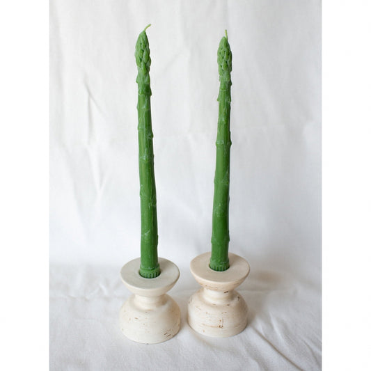 Beeswax Asparagus Taper Candles