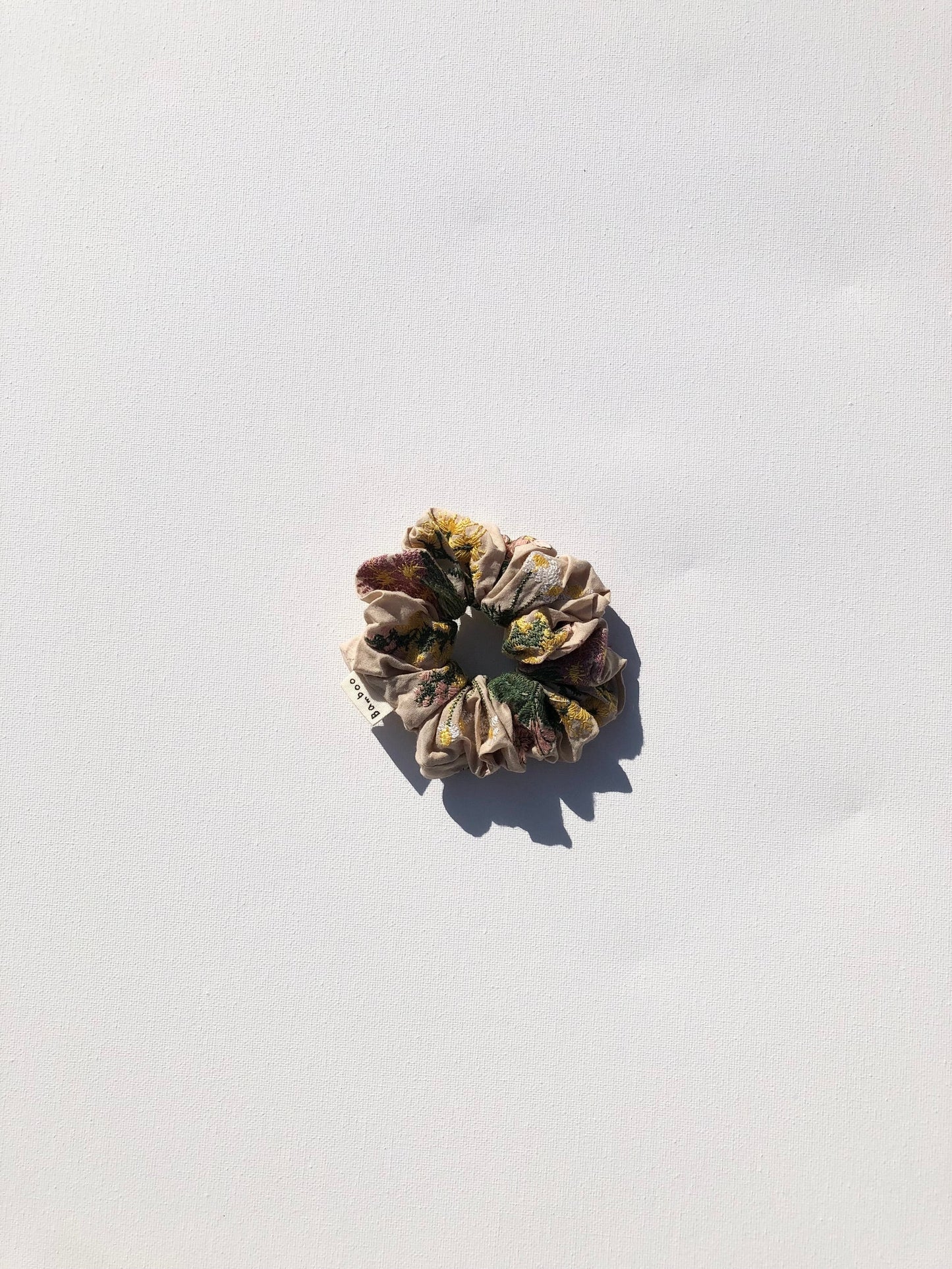 Embroidered Herb Scrunchie