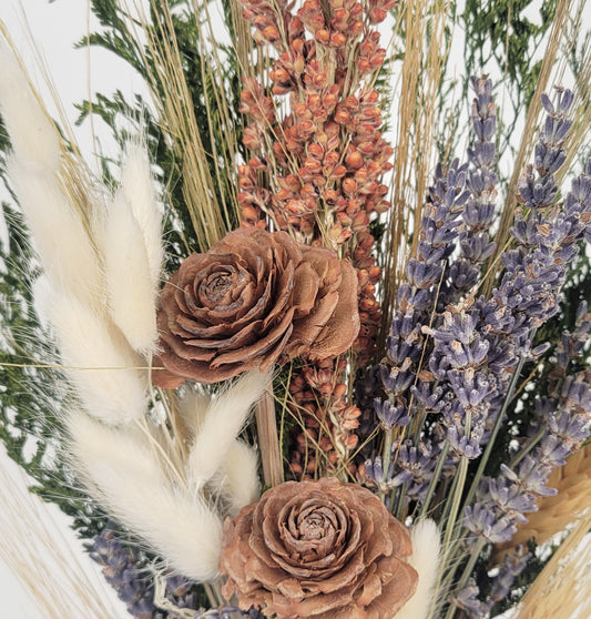 Lavender and Grains Dried Floral Bouquet