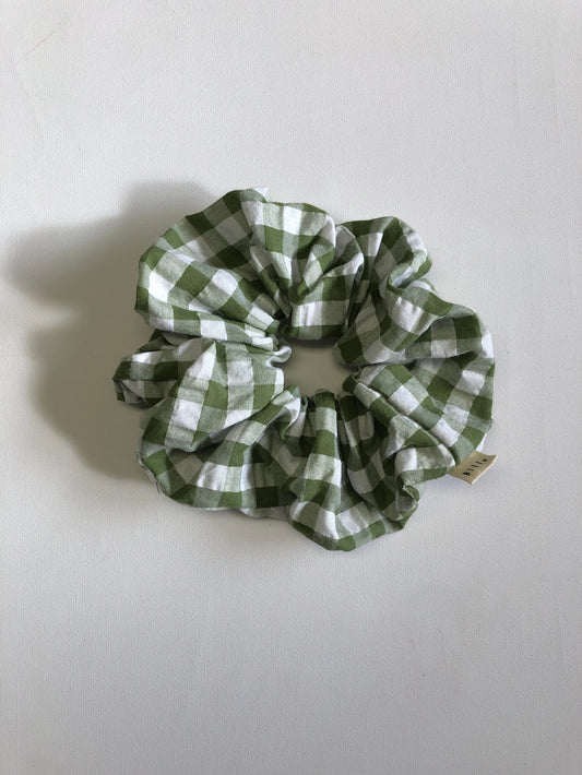 Oversized Gingham Scrunchies