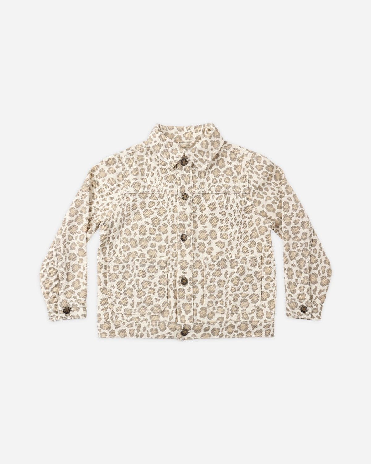 Leopard Denim Chore Coat
