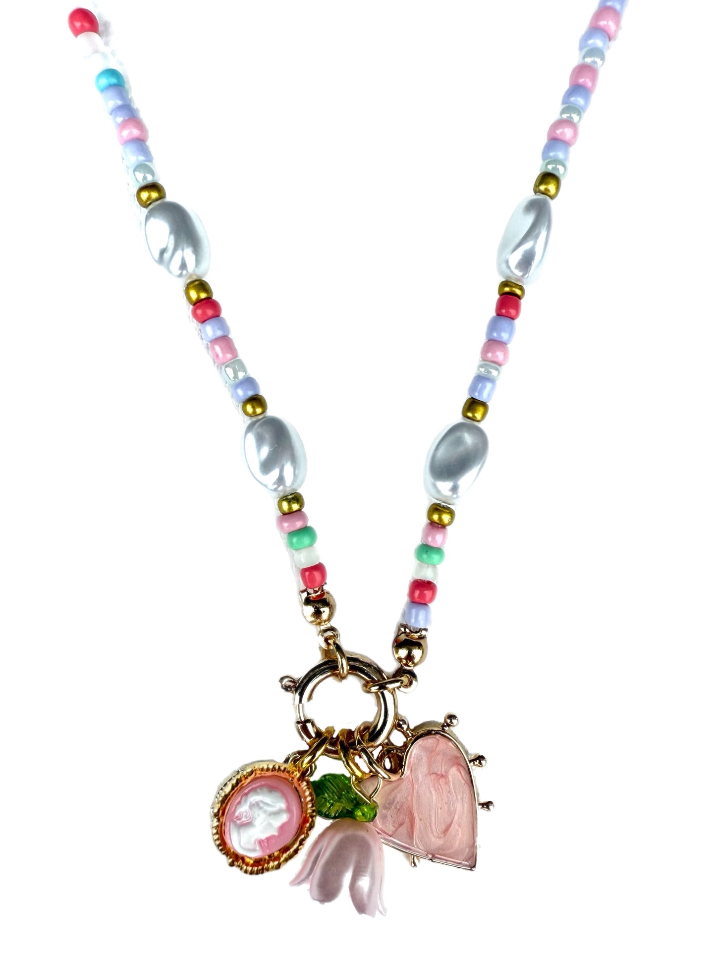 Kids Beaded Charm Necklace