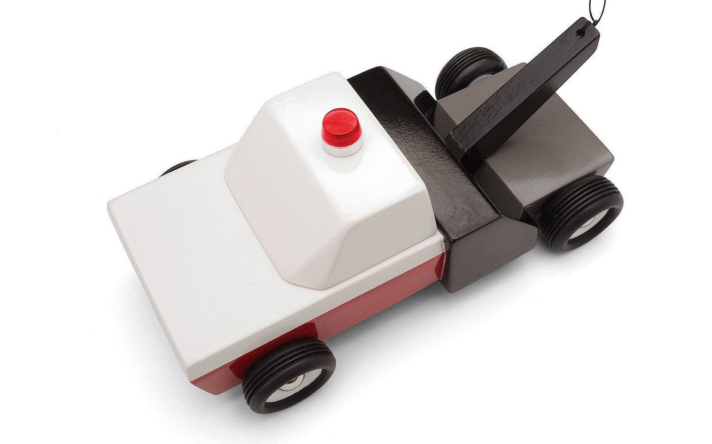 Toy Tow Truck by Candylab Toys features solid beech wood, water-based paints, and ABS plastic wheels. Made sustainably, made to last, made for fun.