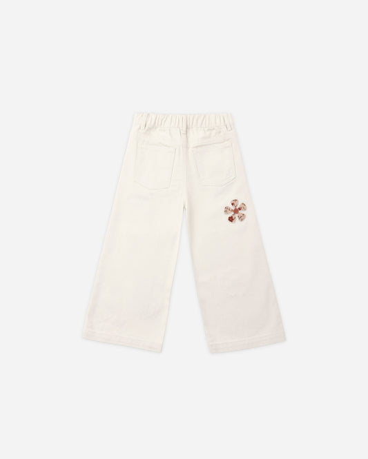 Daisy Patch Straight Leg Pant