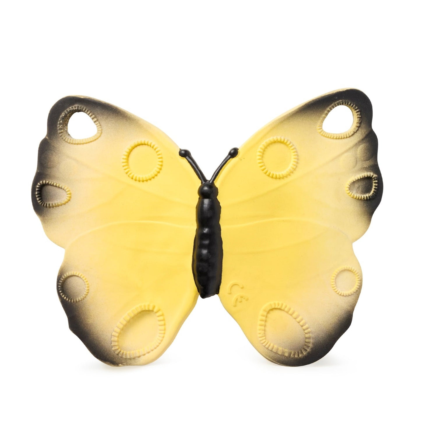 Katia the butterfly is a natural rubber teether, bath, & sensory play toy! A wide variety of textures around its wings help stimulate the senses and soothe teething gums. Oli & Carol products are made following an artisanal and sustainable process with 100% natural rubber from hevea trees