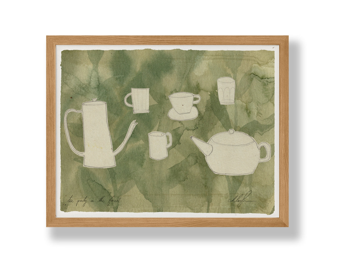 Tea Party in the Forest Print