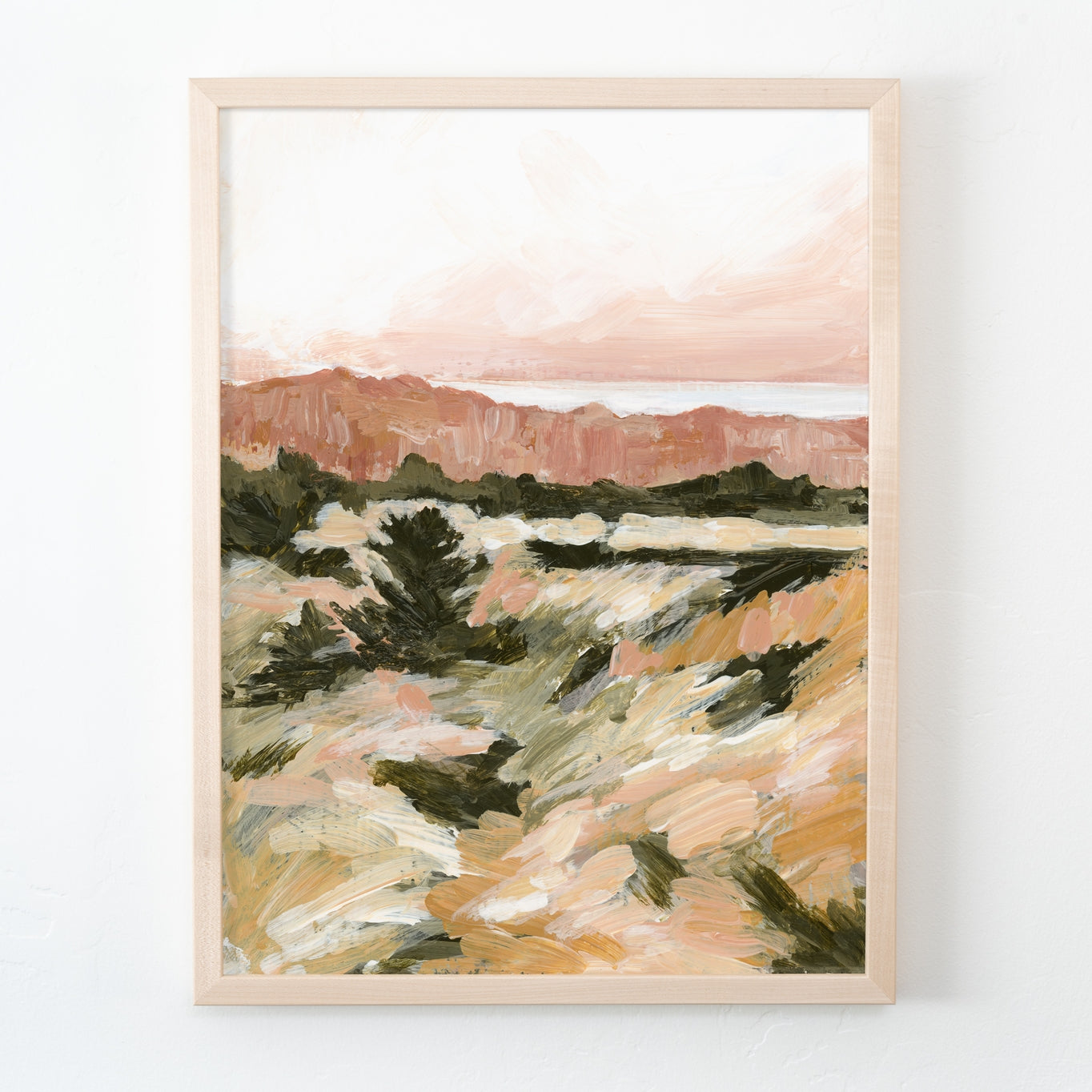 Ochre Coast Canvas Print