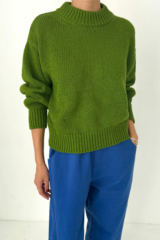 le bon shoppe zoe sweater avocado
