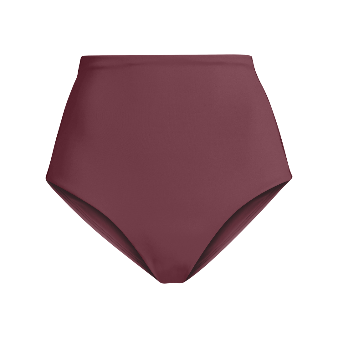 Dive in - these lux bottoms hug you in, while still showing just enough cheek to turn heads. A high waisted swimsuit bottom with a medium cut leg and medium bum coverage. One of Left on Friday's best selling bottoms, for good reason, with its insanely soft, smoothing coverage fabric.