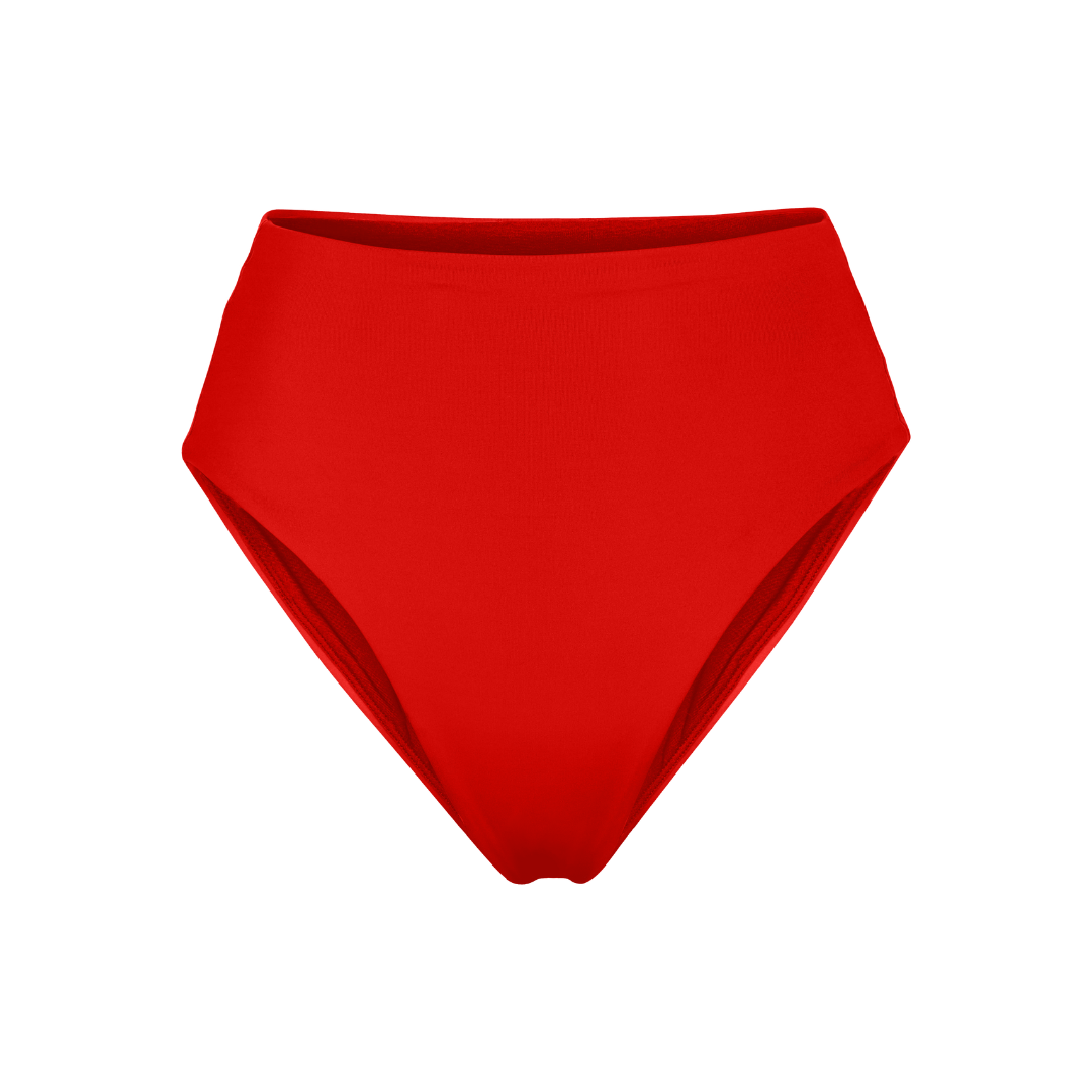 Get Superwoman feels in this leg-lengthening, tummy-compressing, super bad-ass swim bottom. A high waisted swimsuit bottom with a high cut leg and minimal bum coverage. One of Left on Friday's best selling bottoms, for good reason, with its insanely soft, smoothing coverage fabric.