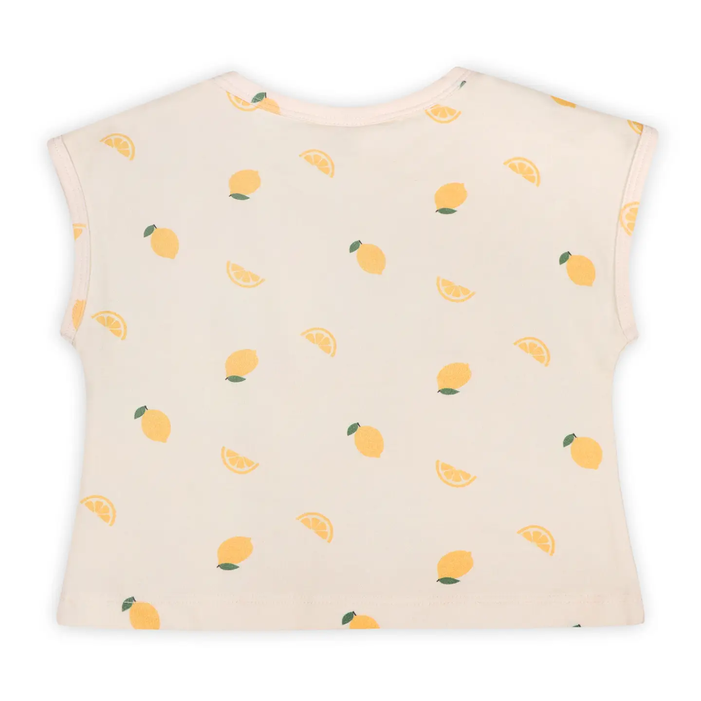 Lemon-print organic cotton baby clothing gift set. Includes tee and shorts all organic.