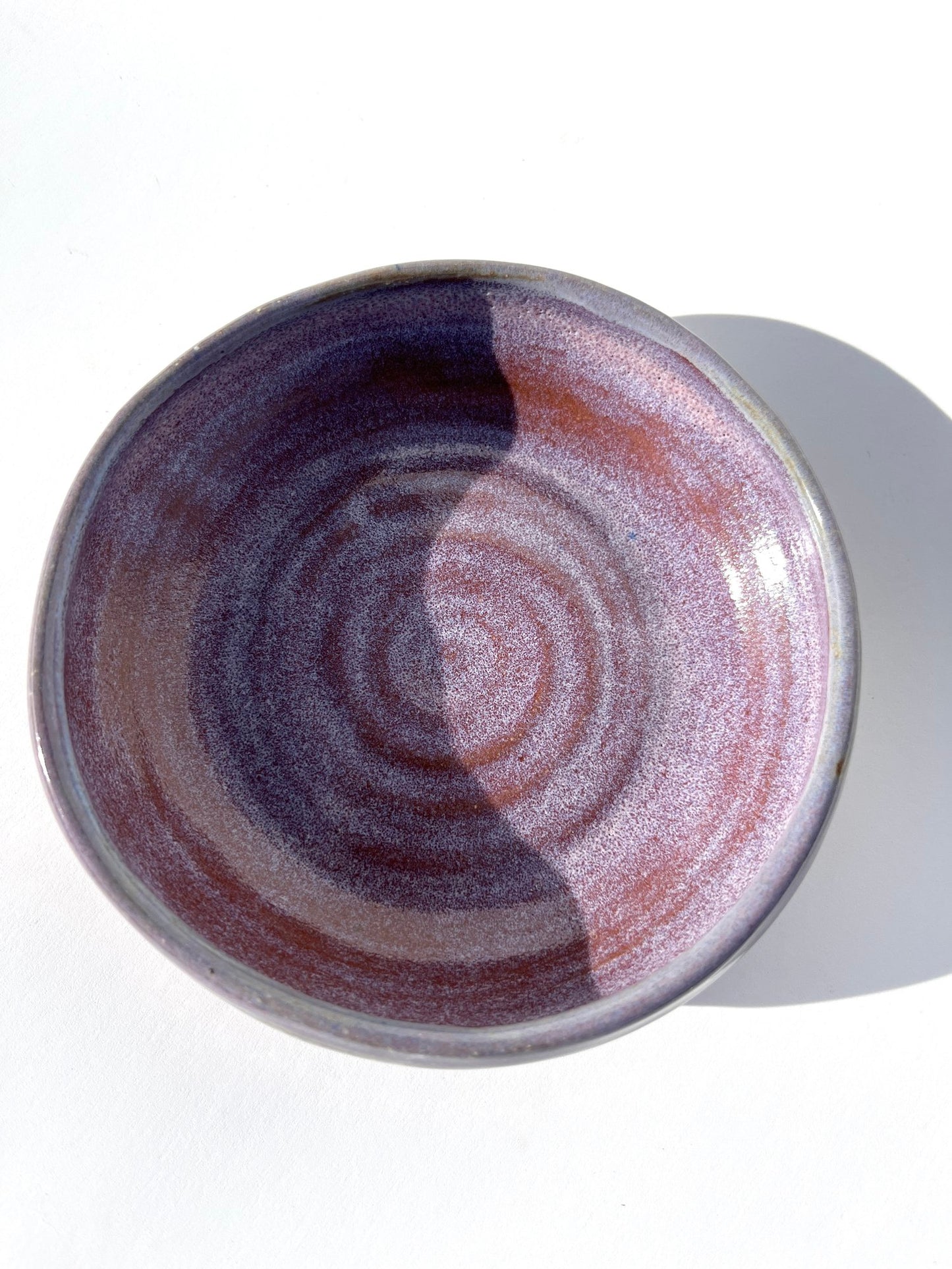 Hand thrown and hand dipped glazed ceramic nesting bowls by Ninth House Goods. A pair of nesting bowls that would be perfect for oil dipping, salsa, or your special jewels and artifacts.