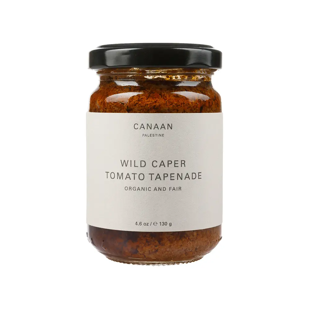 Wild Caper Tomato Tapenade by Canaan of Palestine family olive oil
