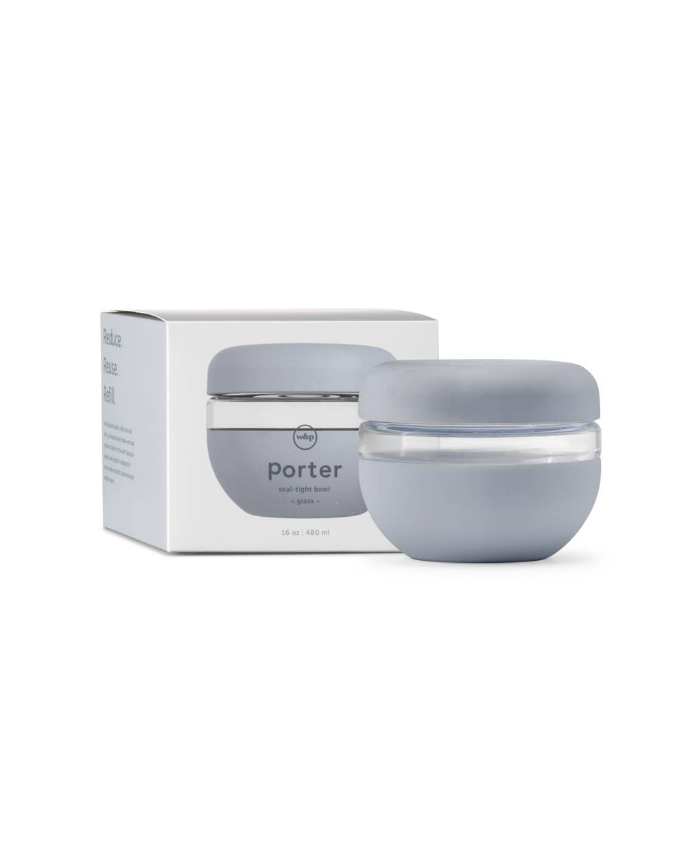 From soups to snacks, leak-proof your leftovers with this screw-top container. Crafted from durable borosilicate glass and wrapped in protective matte silicone, this eco-friendly alternative to plastic takeout containers is designed to encourage healthier everyday habits. BPA free and dishwasher and microwave safe.
