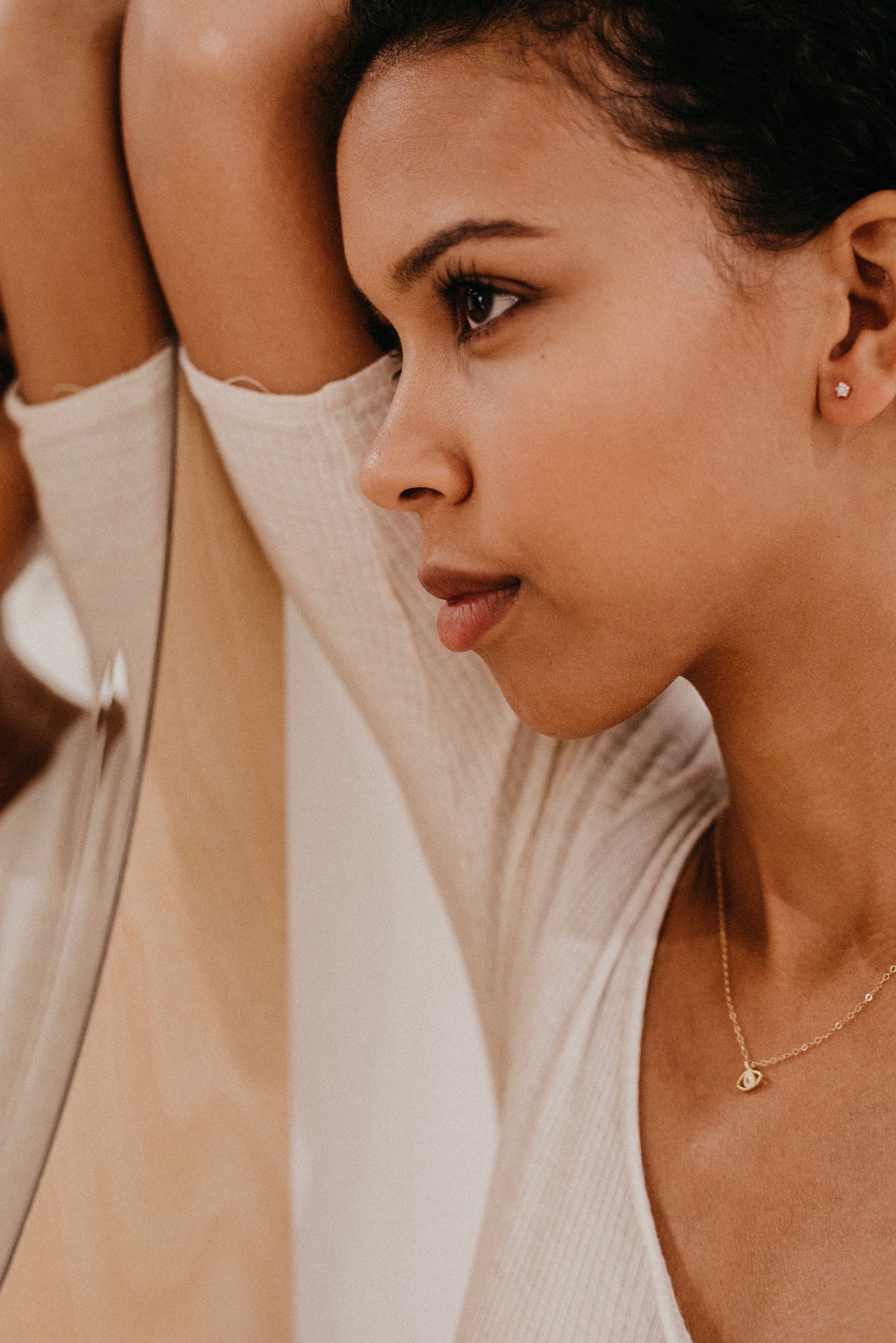 Tiny vibrant Australian Opals set in 14k gold vermeil prongs on sterling silver posts. Handmade in the Santa Cruz Mountains.
