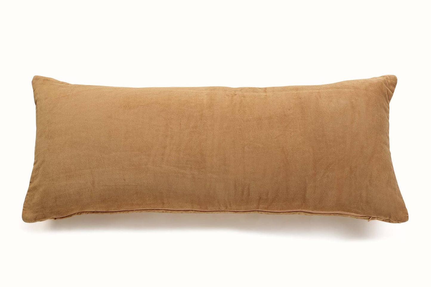 Casa Amarosa Plush Velvet Kantha Lumbar Pillow : Plush velvet meets this lumbar cushion's solid style, which is created using an ancient stitching technique, Kantha. Ethically made in India.
