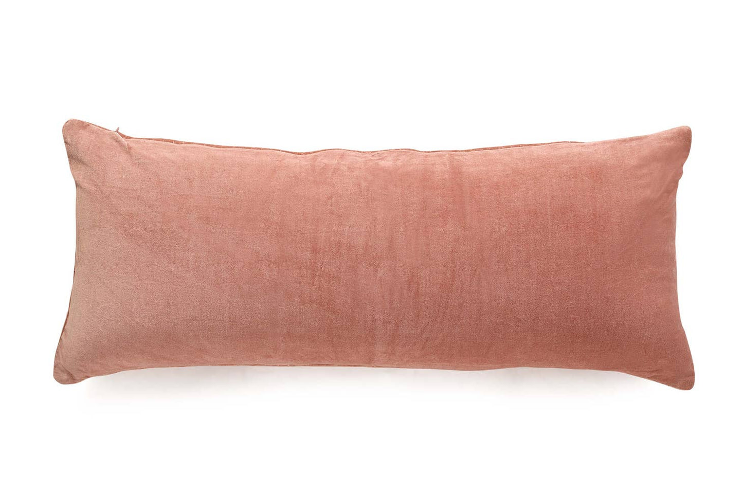 Casa Amarosa Plush Velvet Kantha Lumbar Pillow : Plush velvet meets this lumbar cushion's solid style, which is created using an ancient stitching technique, Kantha. Ethically made in India.