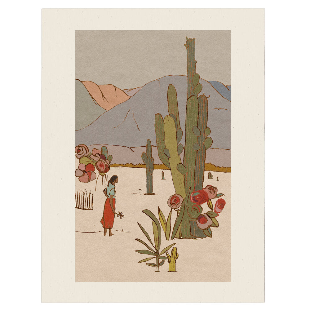 Wanderer by Coco Shalom. Prints are made with 100% recycled paper, containing 30% post consumer waste, produced with 100% green power and 0% BS.