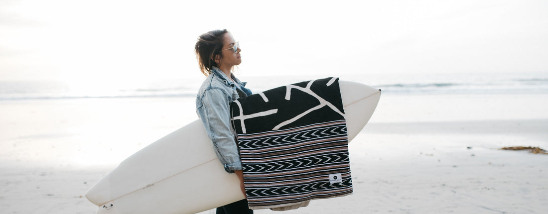 Thread Spun creates handmade and fair trade surfboard bags in Encinitas, California