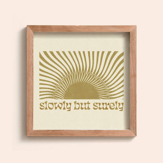 Slowly But Surely Print Thread Spun - Wall Art & Wall Hangings