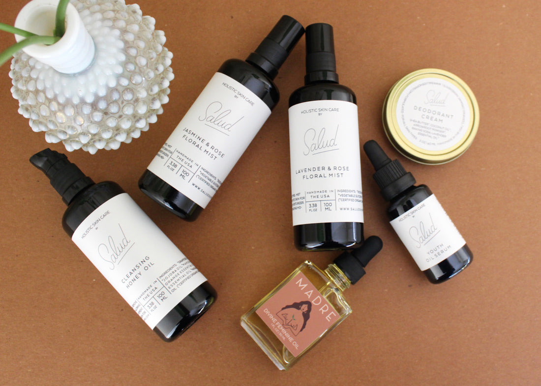 Salud Shoppe organic and natural skincare sold at Thread Spun