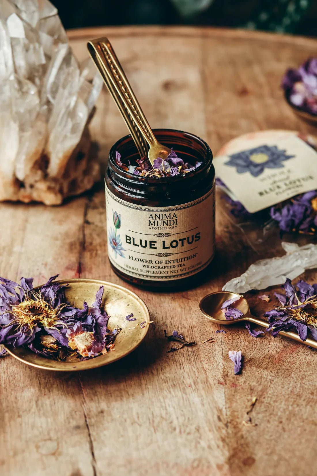 Organic, wildcrafted, and ethically grown botanicals by Anima Mundi, who source pristine, unadulterated and wholesome medicines for mind, body and soul wellness.