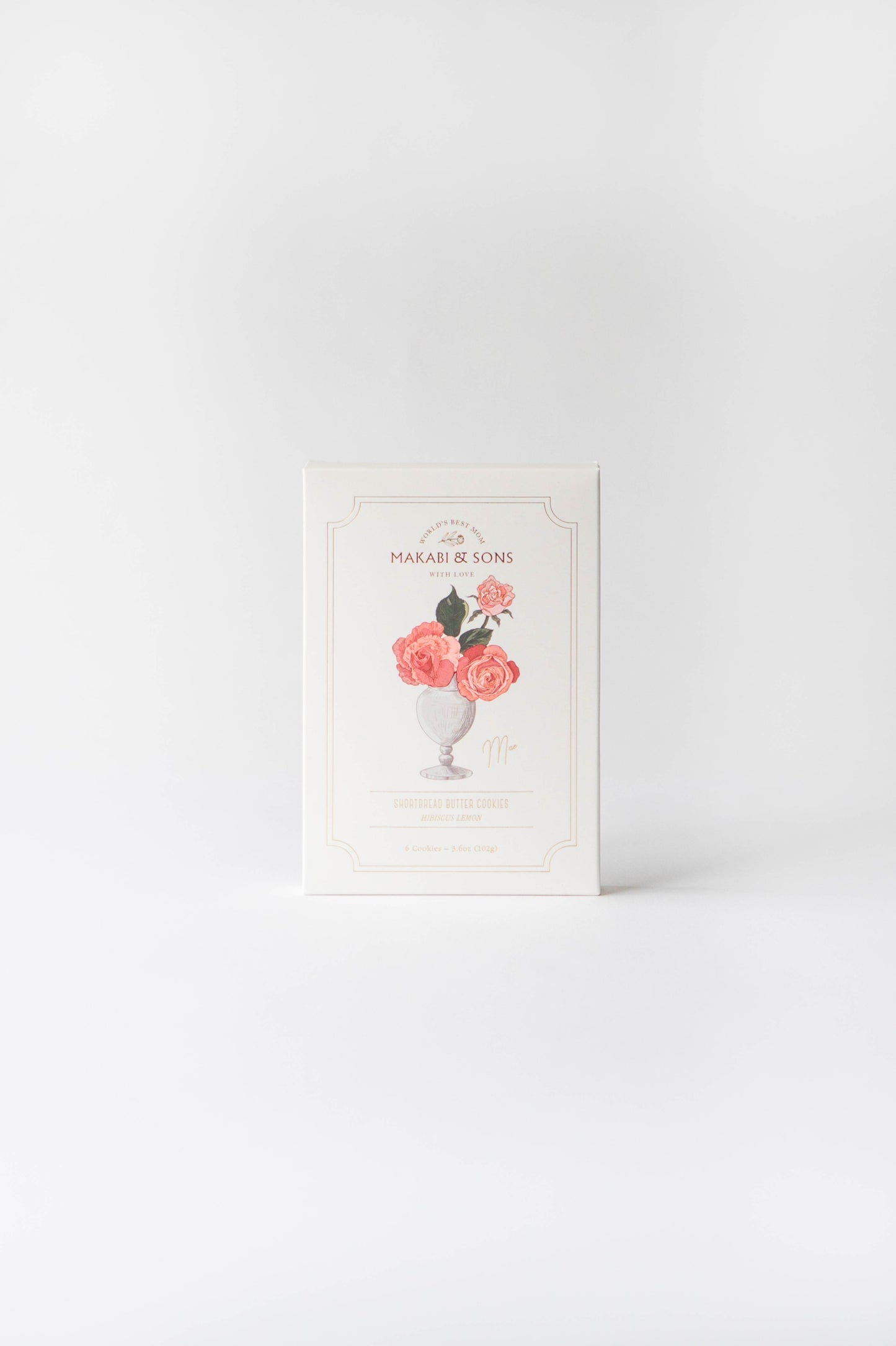 Mother's Day Shortbread Butter Cookies - Lemon Hibiscus