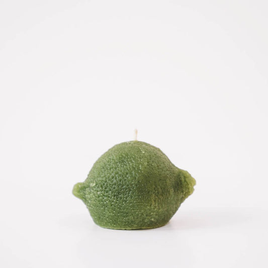 beeswax lime candle