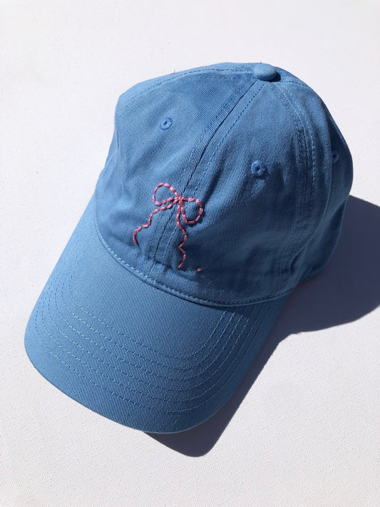 Embroidered Bow Cap