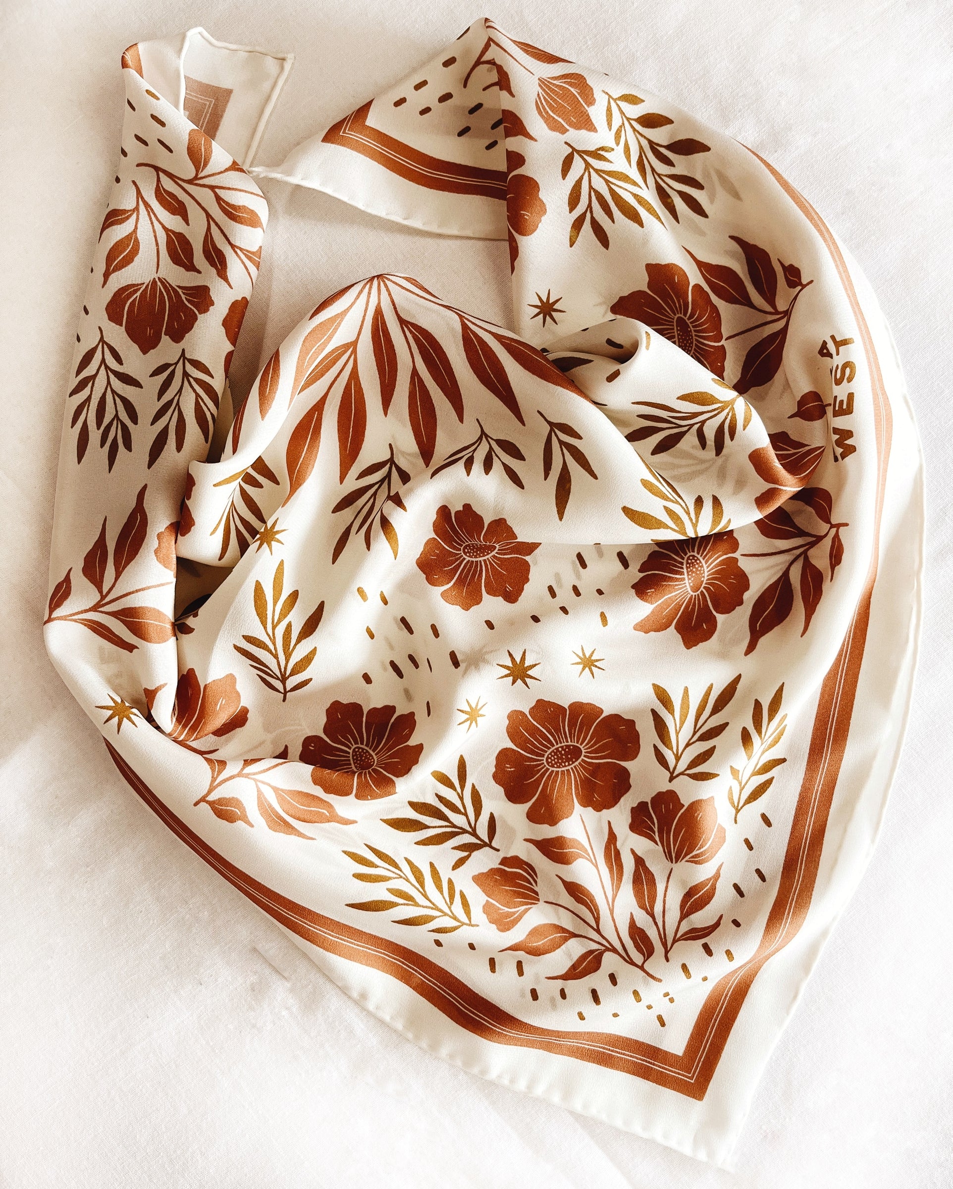 flora west Silk Bandana