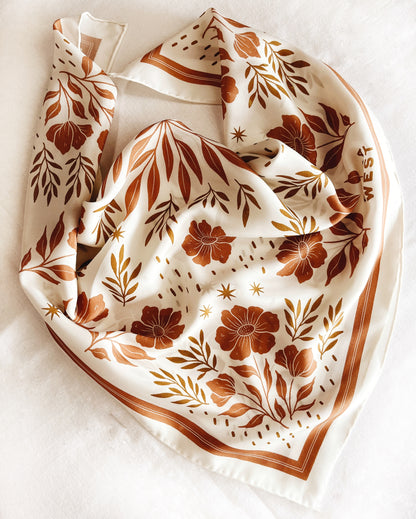 flora west Silk Bandana