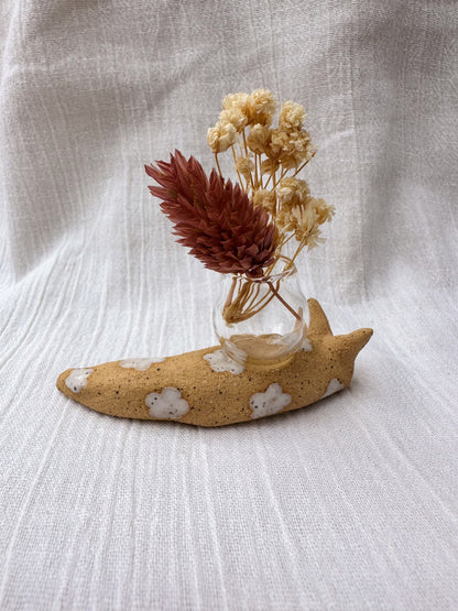 Ceramic Snail Bud Vase