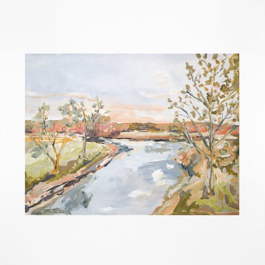 Autumn Lake Canvas Print