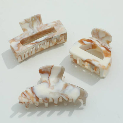 Small Calacatta Gold Claw Clip
