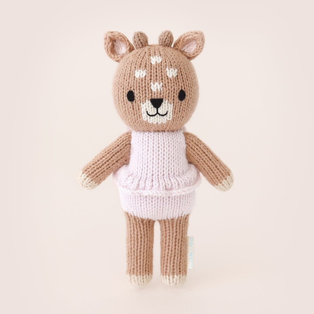 Hand-Knit Stuffed Animals + House