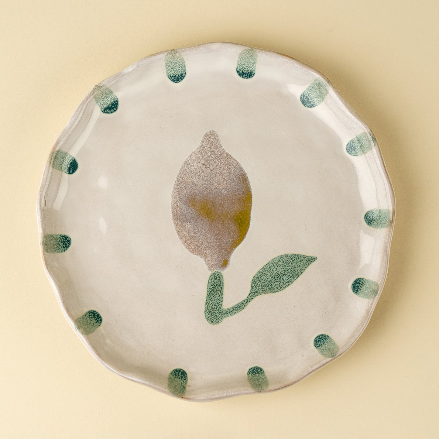 Large Painted Petals Plate