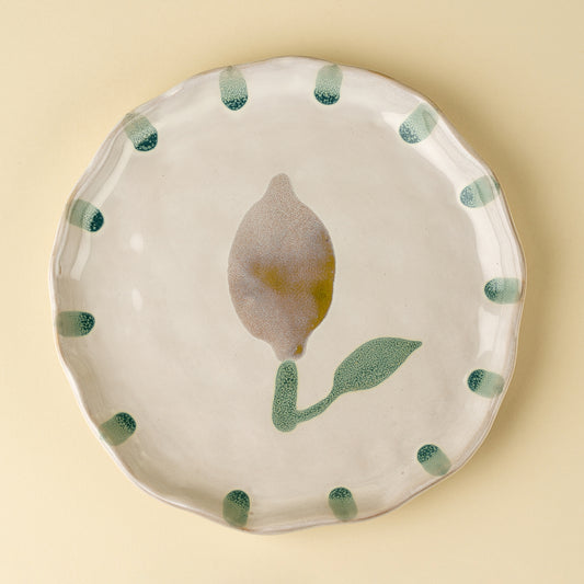 Large Painted Petals Plate