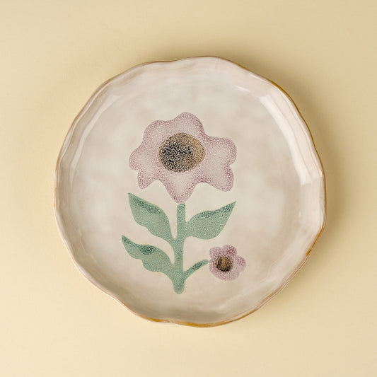 Medium Painted Petals Plate